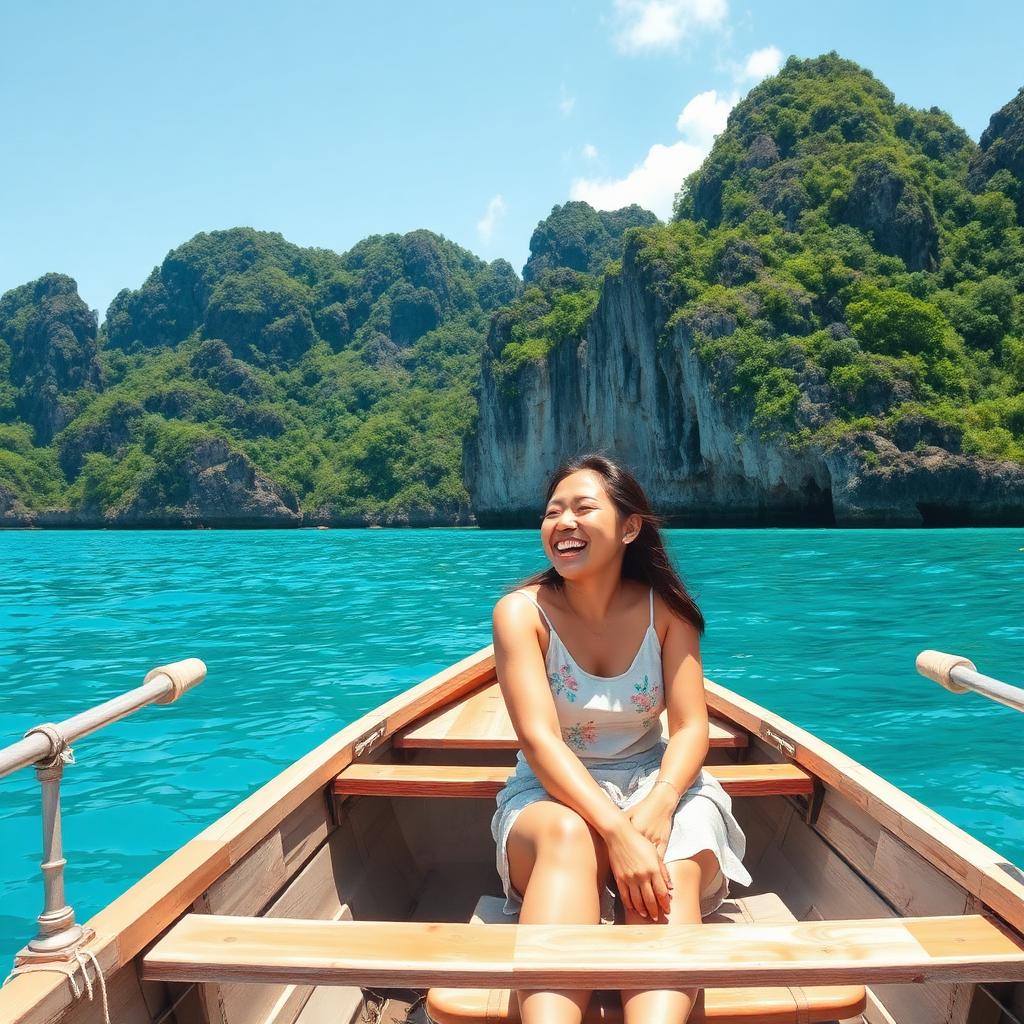 On a bangka boat in Coron